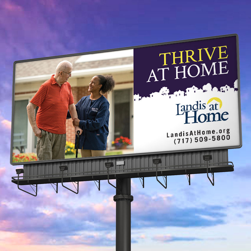 Landis at Home billboard