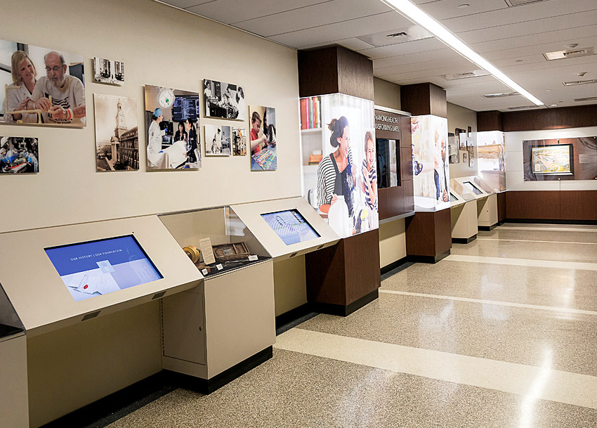 Reading Hospital 150th Anniversary interactive legacy wall