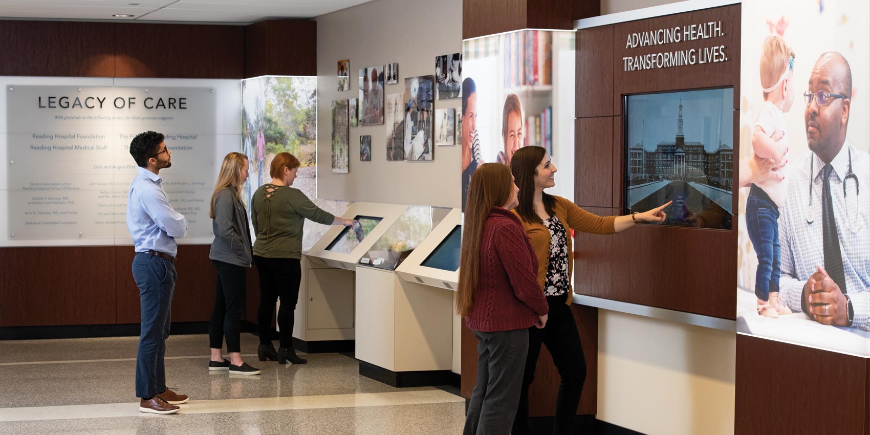 Reading Hospital 150th Anniversary interactive legacy wall