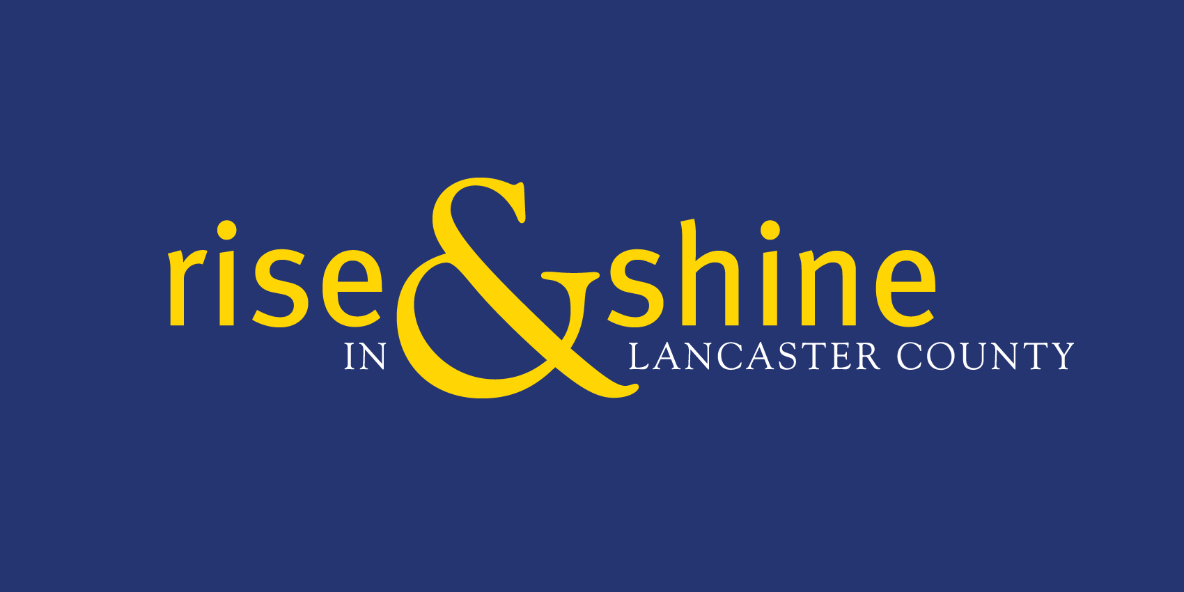 Discover Lancaster Rise & Shine Wordmark 